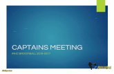 CAPTAINS MEETING -