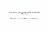Connected Intersections (CI) Committee Meeting