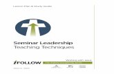 Seminar Leadership Teaching Techniques