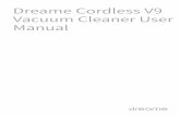 Dreame Cordless V9 Vacuum Cleaner User Manual