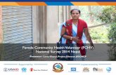 Female Community Health Volunteer (FCHV) National Survey ...