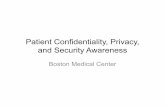 Patient Confidentiality, Privacy, and Security Awareness