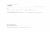 Current Trends in Psychological Testing