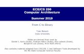 ECE/CS 250 Computer Architecture Summer 2019
