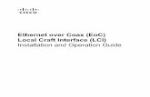 Ethernet over Coax (EoC) Local Craft Interface (LCI)