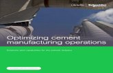 Optimizing cement manufacturing operations