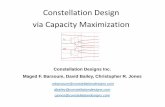 Constellation Design via Capacity Maximization