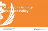 Student Indemnity Insurance Policy Wording