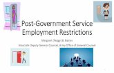 Post-Government Service Employment Restrictions