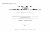 ARCHIV FÜR ORIENTFORSCHUNG - univie.ac.at