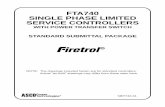 FTA740 SINGLE PHASE LIMITED SERVICE CONTROLLERS