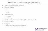 Handout 2: structured programming