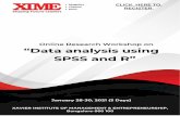 SPSS and R” “Data analysis using