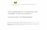 Pre-departure training 2 - University of Manitoba