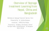 Overview of Septage treatment Learning from Nepal ...