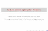 Lecture: Convex Optimization Problems