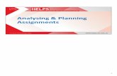 Analysing & Planning Assignments (HELPS + Counselling)
