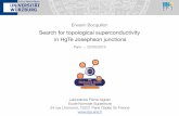 Search for topological superconductivity in HgTe Josephson ...