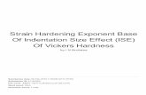 Of Vickers Hardness Of Indentation Size Effect (ISE ...