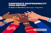 CORPORATE RESPONSIBILITY 2020 REPORT