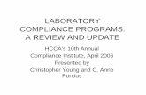 LABORATORY COMPLIANCE PROGRAMS: A REVIEW AND UPDATE