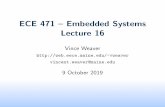 ECE 471 { Embedded Systems Lecture 16