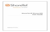 ShoreTel IP Phone 655 User Guide - SJECCD