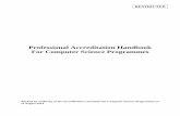 Professional Accreditation Handbook For Computer Science ...