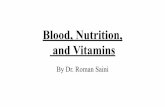 Blood, Nutrition, and Vitamins