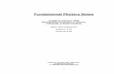 Fundamental Physics Notes