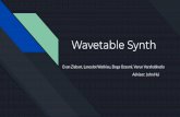 Wavetable Synth - Columbia University