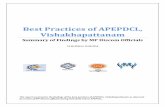 Best Practices of APEPDCL, Vishakhapattanam