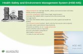 Health Safety and Environment Management System (HSE-MS) - PDO