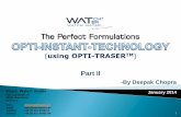 using OPTI-TRASER Part II