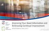 Improving Your Asset Information and Embracing Continual ...
