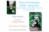 Theory of Computation CS3102 Spring 2014