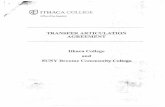 Transfer Agreement Ithaca College Business