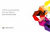 CSR & Sustainability Annual Report - Lewis Silkin