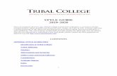 STYLE GUIDE 2019–2020 - Tribal College Journal