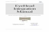 EYEHEAD™ INTEGRATION EyeHead Integration Manual