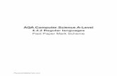 AQA Computer Science A-Level 4.4.2 Regular languages Past ...