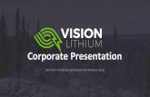 Corporate Presentation - Vision Lithium
