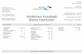 Amtliches Kursblatt Börse Hannover