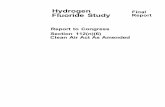 Hydrogen Fluoride Study Report to Congress Section 112(n ...