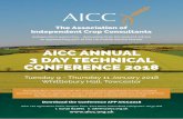 AICC ANNUAL 3 DAY TECHNICAL CONFERENCE 2018