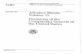 OGC-94-31 Advance Sheets: Volume 73, Decisions of the ...
