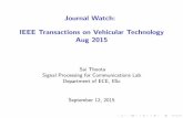 Journal Watch: IEEE Transactions on Vehicular Technology ...