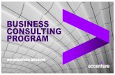BUSINESS CONSULTING PROGRAM