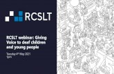 RCSLT webinar: Giving Voice to deaf children and young people