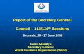 Report of the Secretary General Council – 113/114 Sessions